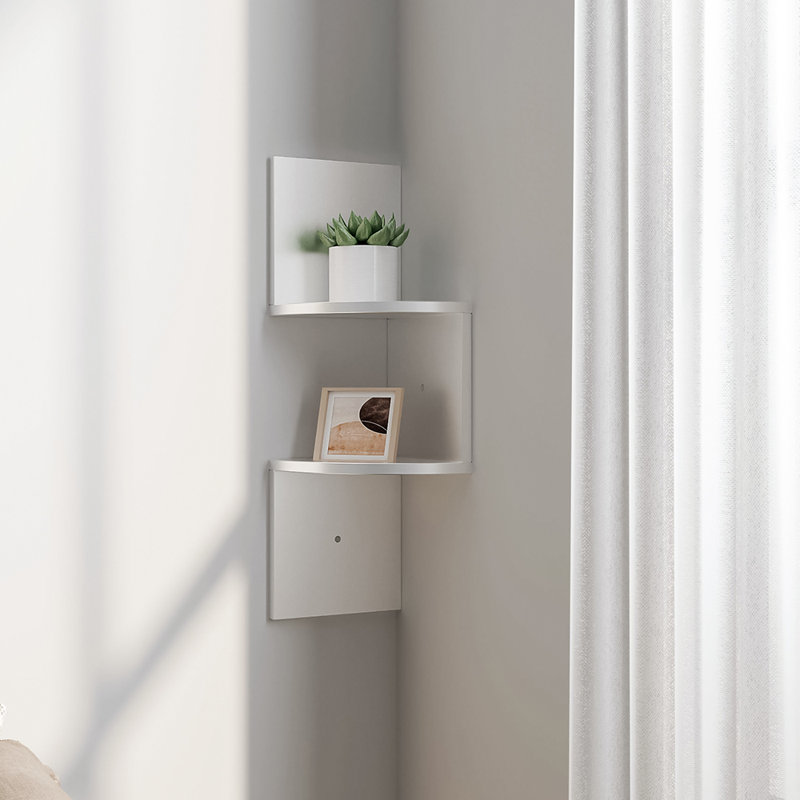 Durdham Park 2 Piece Corner Shelf, White