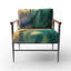 Hawaiian Waves Surf Dream II - Chaise rembourrée avec accoudoirs tropicaux, fauteuil d'appoint Hawaii Art-1541412394