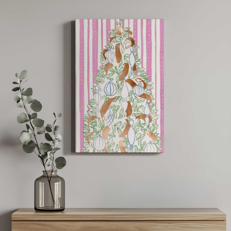 «Blush & Bows II» par Melissa Wang, reproduction d'art sur toile, H 16 po x l 12 po