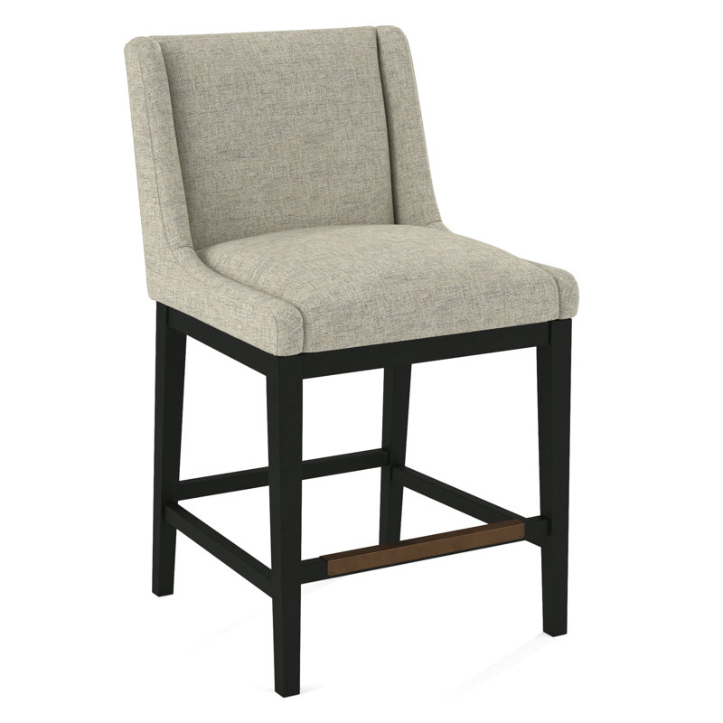 Upholstered Stool, Black, 61527-88