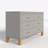 6-Drawer Double Dresser with Metal Handles & Solid Wood Legs-1809706593