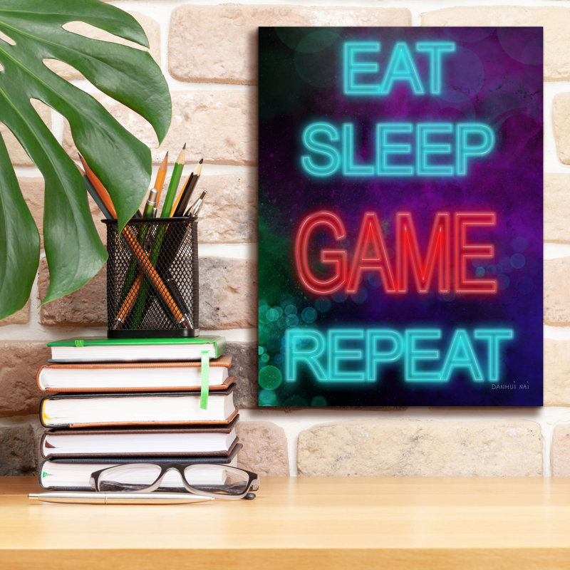 «Game On 6» par Danhui Nai, art mural sur toile, H 16 po x l 12 po