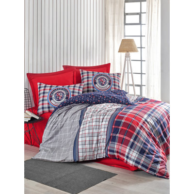 Cotton Plaid Duvet Cover
