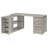 Tona Grey Driftwood 3-Drawer L-Shape Desk-2118553323