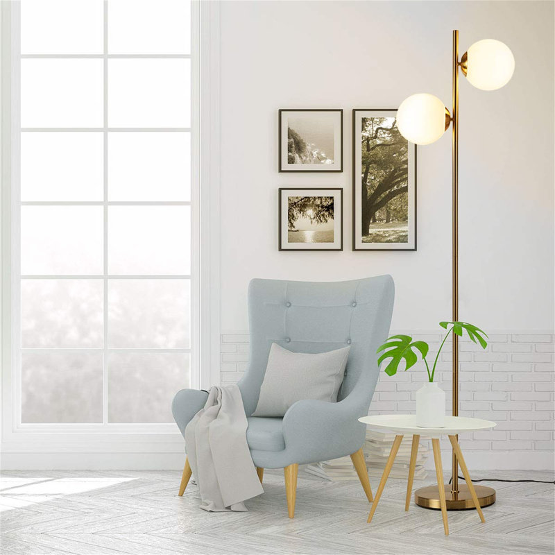 URBNLIVING 165cm Tree Floor Lamp, Gold