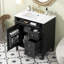 Meuble-lavabo de salle de bain avec lavabo supérieur, 2 tiroirs et un tiroir basculant-1942148122