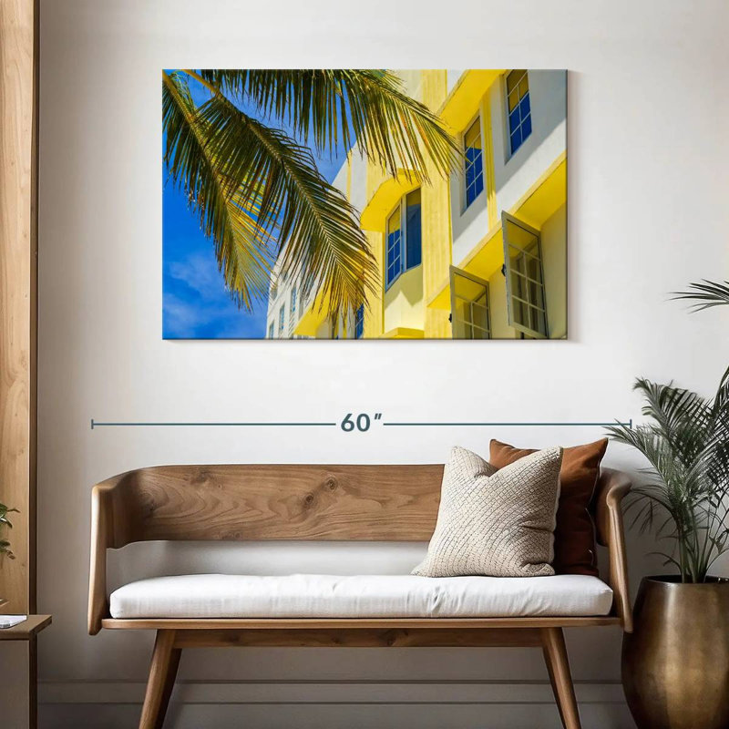 Lilie Miami Art déco, H 30 po x l 45 po