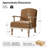 Williamstown 27.75"W Farmhouse Accent Chair With Solid Wood Armrests-1367606257