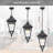 21inch Outdoor Pendant Light For Porch, Large Hanging Porch Light Outdoor Chandelier