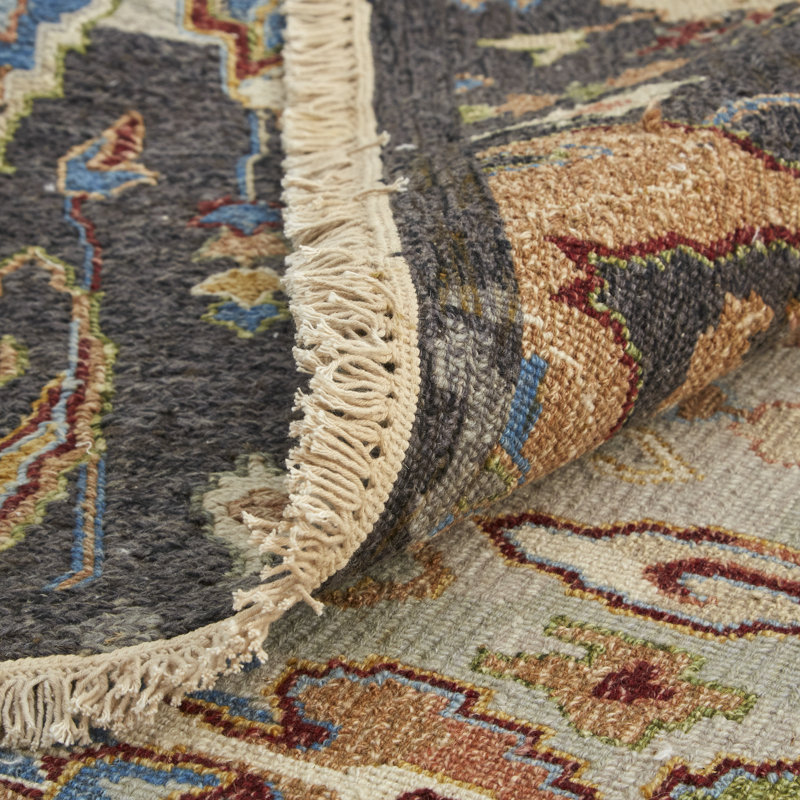 Leylan Wool Ikat Area Rug, Rectangle 3'6" x 5'6"