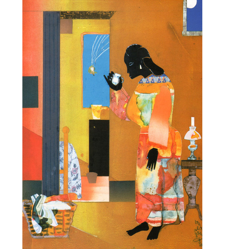 Étoile filante, 1980, H 24 po x l 17 po
