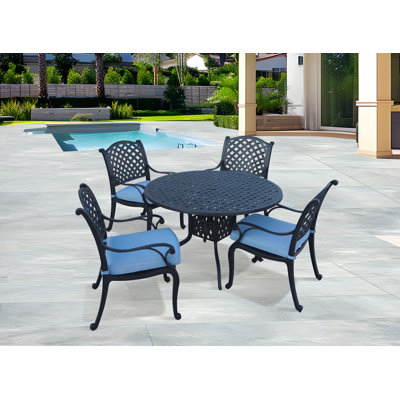 Frazee 5 Piece Dining Set by Three Posts