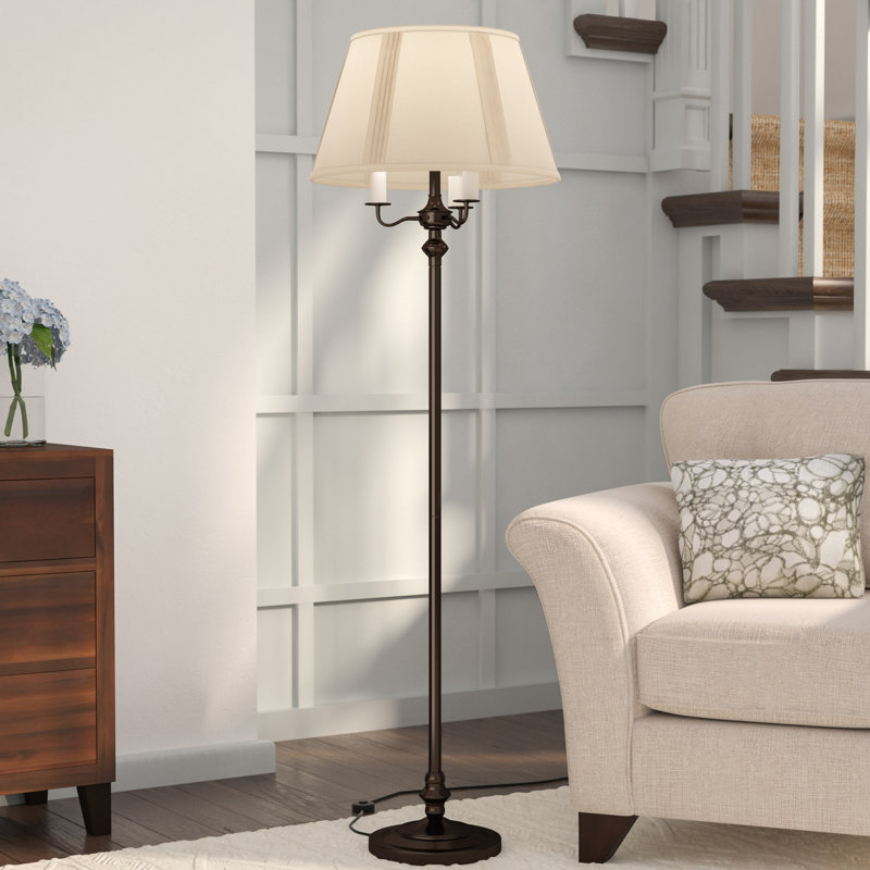 Lampe sur pied 59 po Cloughmills, Bronze foncé