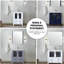 Double cuve avec armoire latérale et plateau en céramique blanche-1151096438