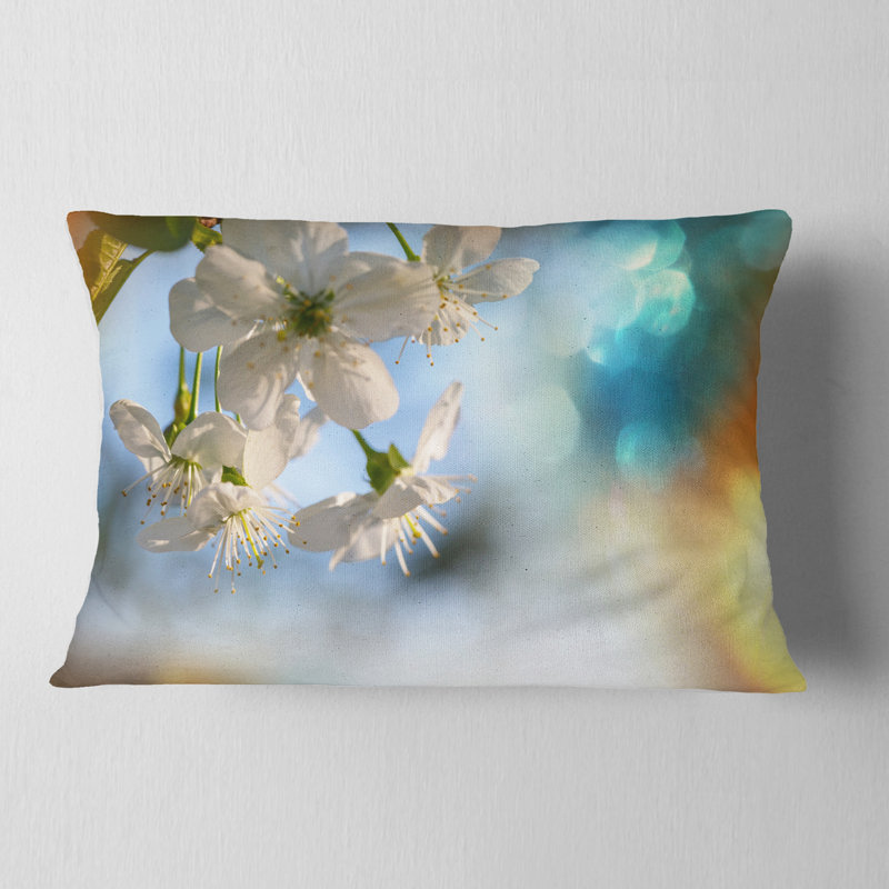 Coussin lombaire en fleur d’arbre à fleurs