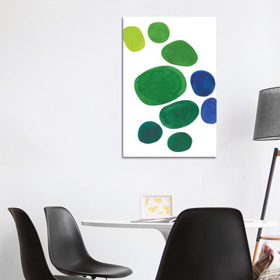 Minimal Pond Pebbles - Painting on Canvas
