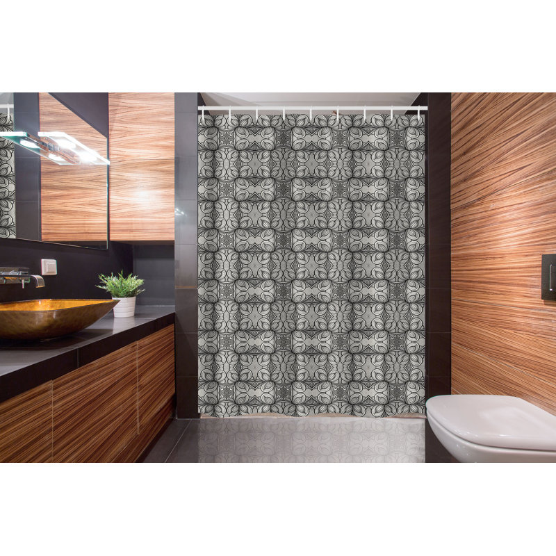 Shower Curtain with Hooks Included, 78"H x 54"W
