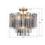 Wesham 4 Light Aged Brass Semi Flush Mount-896539937-896539948