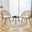 Ensemble de mobilier d'extérieur 3 pièces Modern