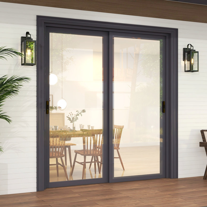 Schock Matte Black 34.9cm H Outdoor Wall Lantern with Dusk to Dawn
