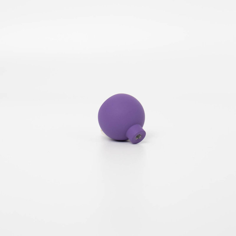 ROUS Hardware Mid Century Modern Sphere Knob, Royal (Purple)