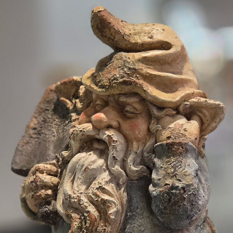 22 po Grand gnome de jardin avec pelle
