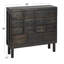 Armoire d'apothicaire avec 15 tiroirs, noir-1617611305