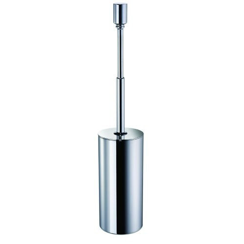 Accessoires 15,9 po H Brosse de toilette et support autoportant, Chrome