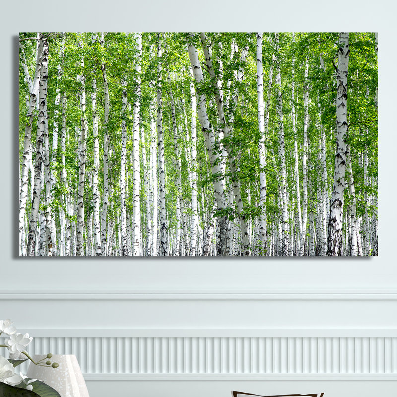 " Birch Trees III ", 36" H x 60" W x 1.5" D