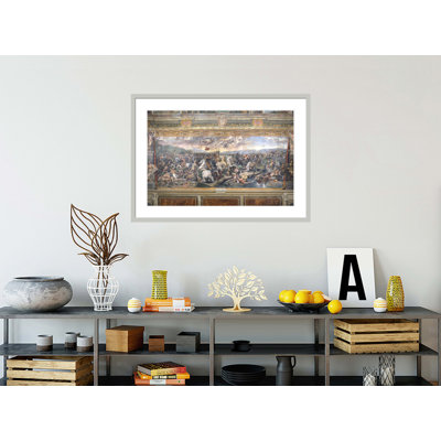 Constantine's Battle at the Milvian Bridge by Raphael -Framed Giclee Print
