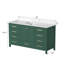 Meuble-lavabo autoportant 60 po avec comptoir simple en bois massif 60 po-362404820