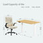 Ensemble de bureau pour travailler debout et à hauteur réglable avec fauteuil de direction-16623310
