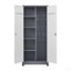 Metal Storage Cabinets,  Cleaning Tool Cabinet With Locking Door, Tall Broom Tool Organizer And Storage, Large Storage Cabinet For Kitchen, Pantry, Office, Shop (Cabinet)