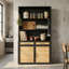 Buffet de cuisine 82,7 "H avec garde-manger 2 portes, 2 tiroirs et 3 tablettes