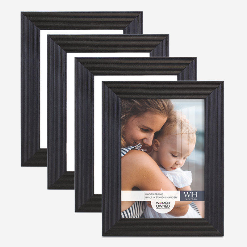 Cadre photo en bois mat, 3 po x 5 po, gris