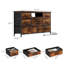 Crédence de rangement en bois massif de 47,4 po de largeur Cifornia-222497784