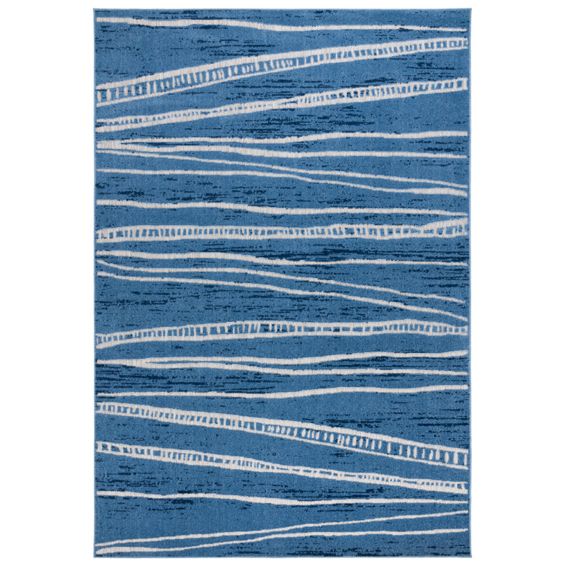 Cottage Performance Abstract Rug, Rectangle 5'3'' x 7'7''