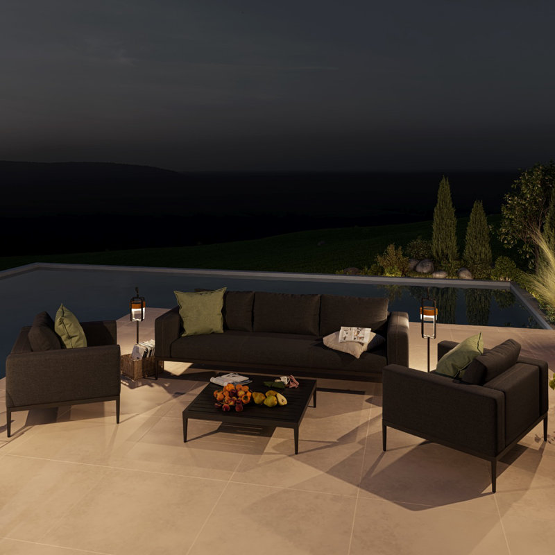 Migle 5 - Person Seating Group with Cushions, Charcoal