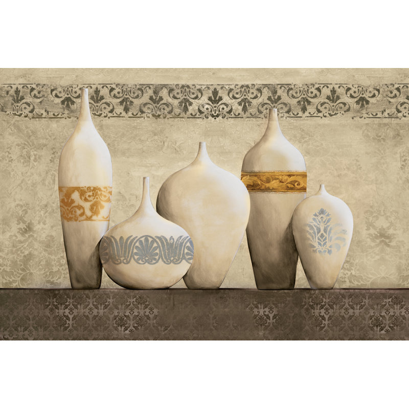 Ivory Jugs - Wrapped Canvas Painting, 20cm H x 30cm W x 3.8cm D