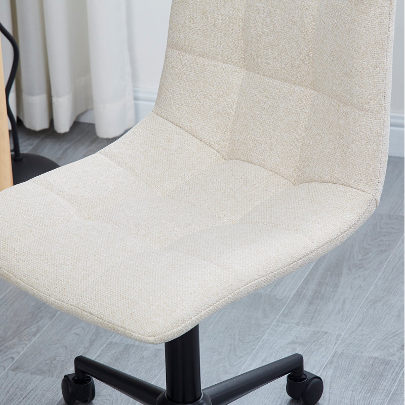 Chaise de bureau Hamblen, Beige