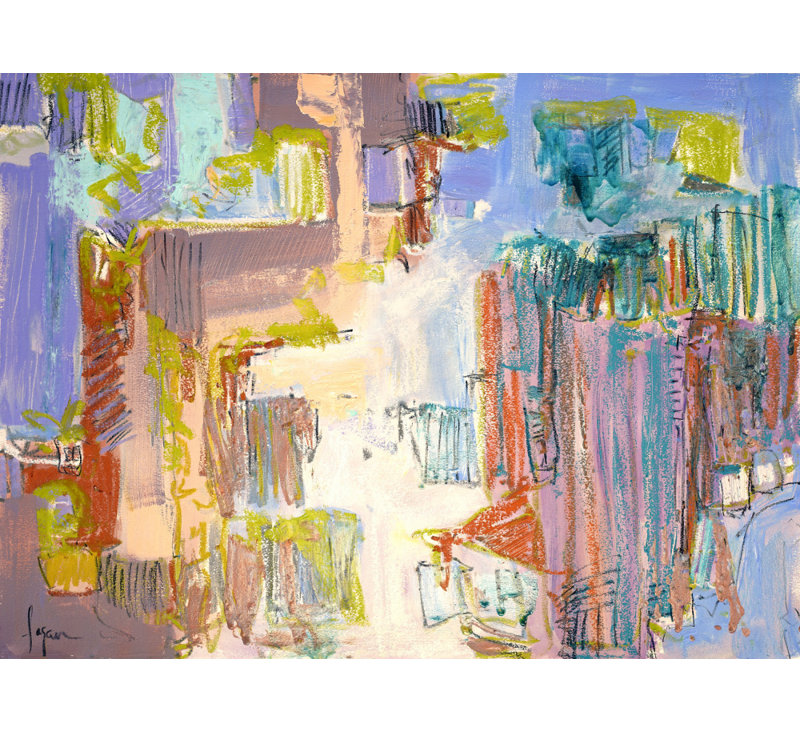 The Village, 50.8 cm H x 76.2 cm W