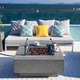 Envelor Fire Pit 16'' H X 36'' W Includes Windscreen, Lid, and Canvas Cover