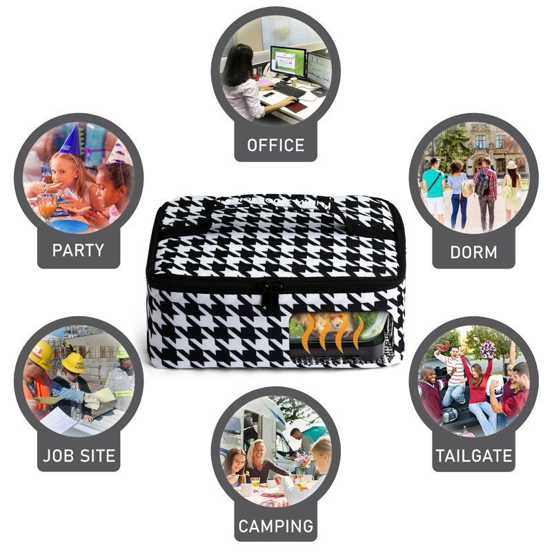 Nido Food Storage Container, Houndstooth