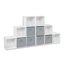 Northville 12 Cube Bookcase Ladder Storage Unit - Two 6 Cube Units-1948672212-1977938654
