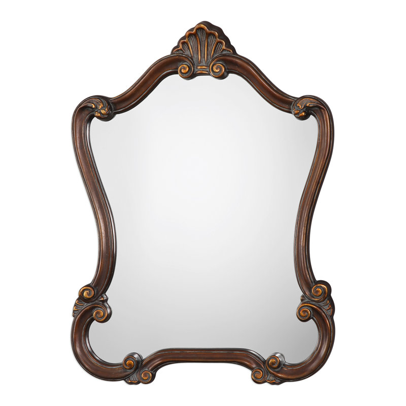 Miroir de salle de bain traditionnel Cuyama, Bronze vieilli