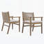Chaise de salle à manger d'extérieur (ensemble de 2)-1249726360