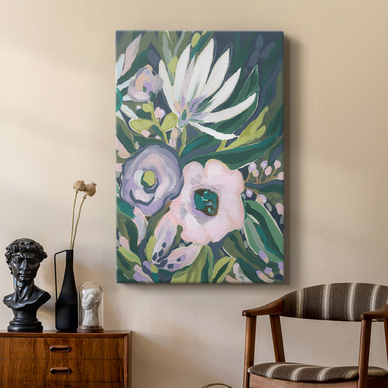 Mauve Jungle Garden II - galerie sur mesure, H 18 po x l 12 po