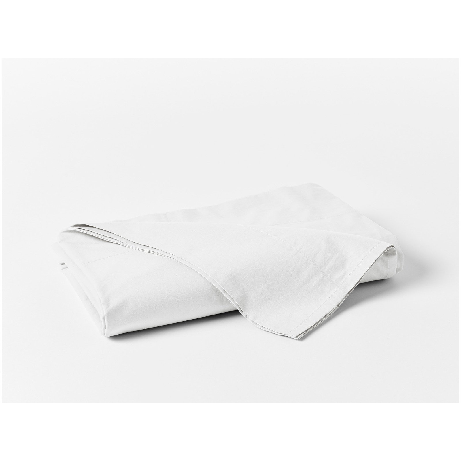 Refined Organic Percale Sheet Set, Alpine White, Full Sheet Set with 2 Pillowcases