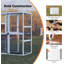 Catio d'extérieur en bois résistant aux intempéries pour plusieurs chats avec boîte de repos et plateforme-933684318
