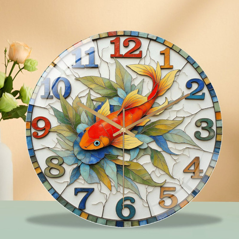 Horloge murale Koi Fish